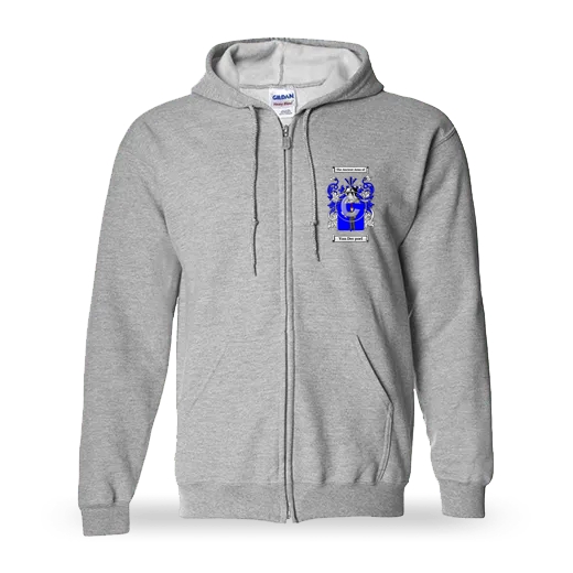 Van Der poel Unisex Coat of Arms Zip Sweatshirt